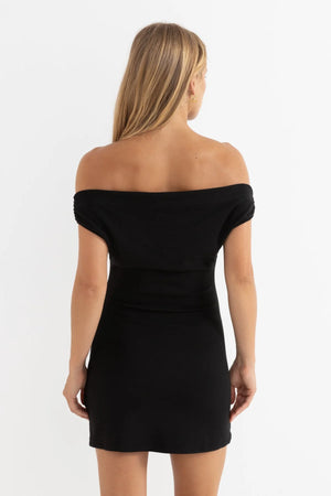 Rhythm Juno Mini Dress Black