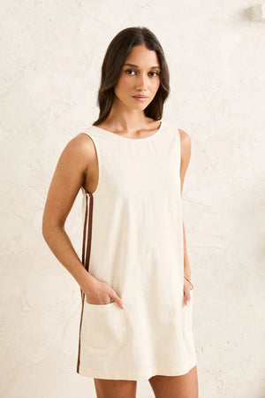 Rhythm Hanalei Mini Dress Cream
