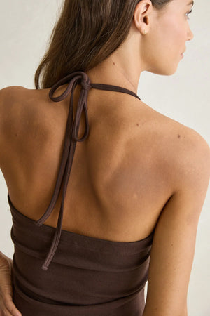 Rhythm Sienna Halter Top Chocolate