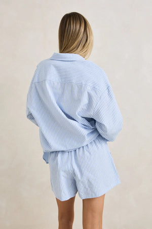 Rhythm Overswim Stripe Short Blue