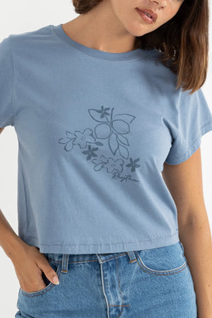 Rhythm Floral Blooms Tee Slate