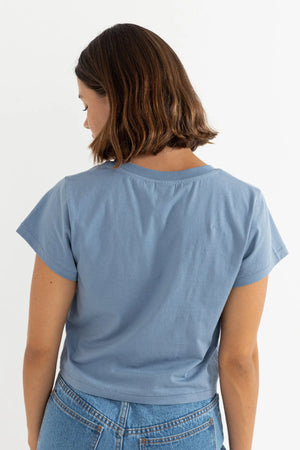 Rhythm Floral Blooms Tee Slate