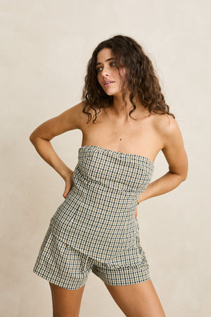 Rhythm Lottie Check Short Brown