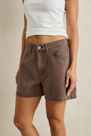 Rhythm Staple Denim Short Chocolate