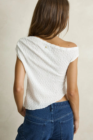 Rhythm Maya Lace Asymmetric Top White