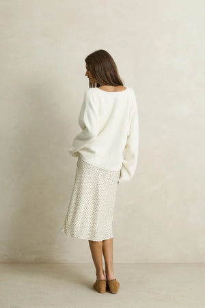 Rhythm Maisy Midi Skirt Cream