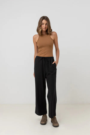 Rhythm Classic Drawstring Pant Black