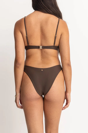 Rhythm Classic Hi Cut Pant Chocolate