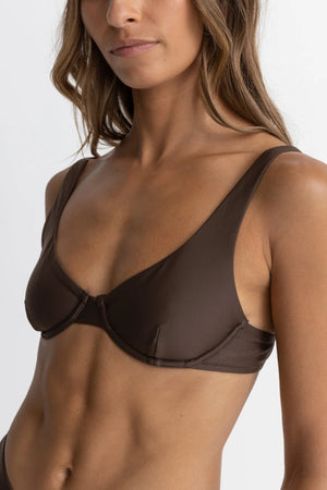 Rhythm Classic Underwire Top Chocolate