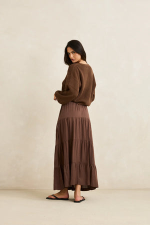 Rhythm Classic Knit Jumper Chocolate