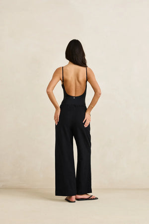 Rhythm Classic Drawstring Pant Black