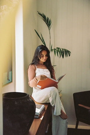 Rhythm Classic Knit Long Sleeve Top Cinnamon