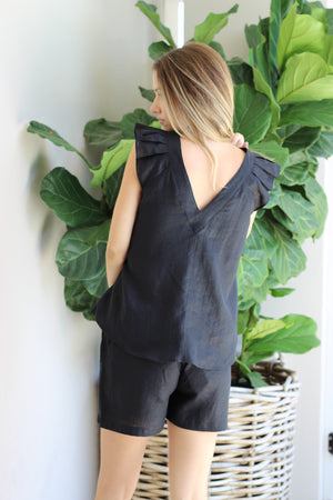 Haven Noosa Relaxed Shorts Ebony