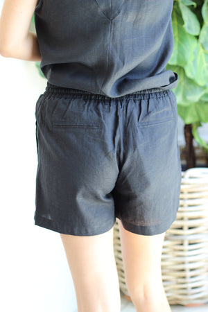 Haven Noosa Relaxed Shorts Ebony