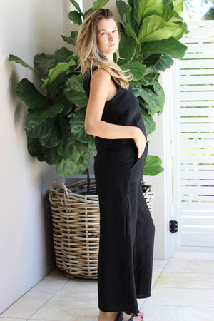 Little Lies Jude Linen PANTS BLACK