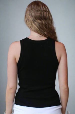 Little Lies Eva Tank Top Black