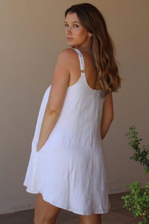 Eb & Ive Indica Tank Mini Dress Salt/Rust