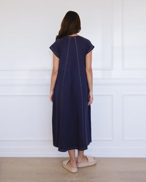 Label of Love Stitched Up Tee Dress Navy