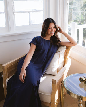 Label of Love Stitched Up Tee Dress Navy