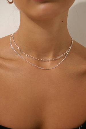 Angels Whisper Fine Layered Sterling Silver Plated Necklace