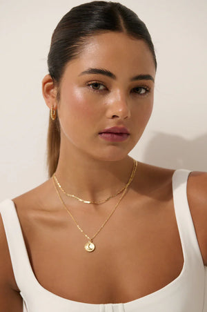 Angels Whisper Celestial Layered 18K Gold Plated Necklace