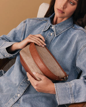 Elms + King Leyton Crossbody Raffia