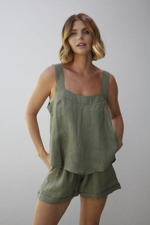 Haven Santorini Tank Dark Fern