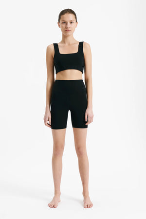 Nude Lucy Active Square Neck Crop Black