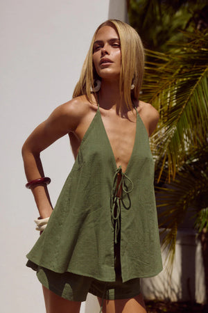 Seven Wonders Octavia Top Khaki