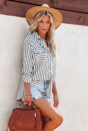 Mutig Cotton Sonny Shirt Charcoal