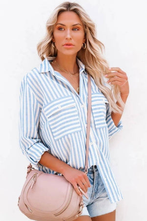 Mutig Cotton Sonny Shirt Blue