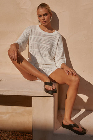 Seven Wonders Samia Top White