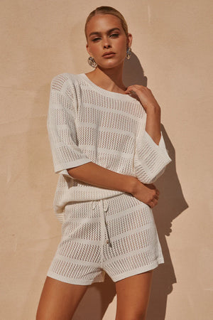 Seven Wonders Samia Top White