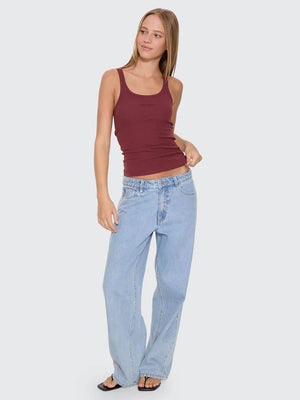 Thrills Minimal Thrills Scoop Tank New Maroon