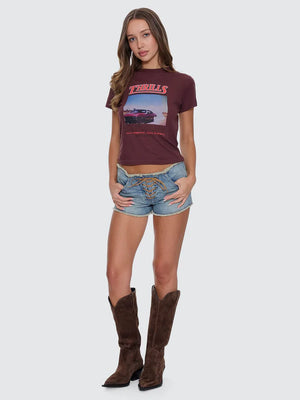 Thrills Full Throttle Boy Tee Bitter Chocolate