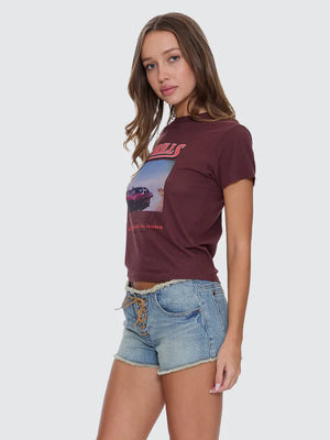 Thrills Full Throttle Boy Tee Bitter Chocolate