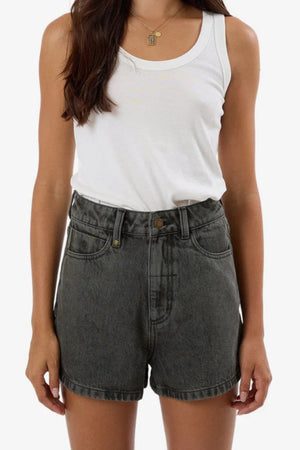 Thrills denim Erica Short Light Canteen Black