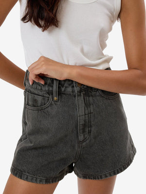 Thrills denim Erica Short Light Canteen Black