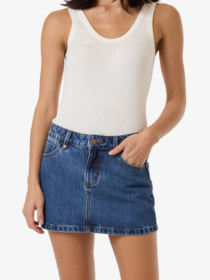Thrills Denim Mini Skirt Low