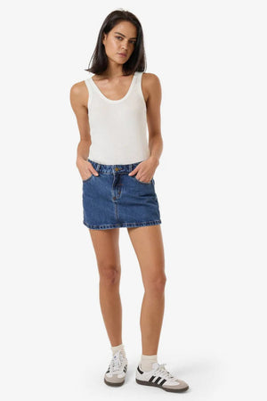 Thrills Denim Mini Skirt Low