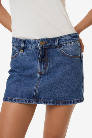 Thrills Denim Mini Skirt Low