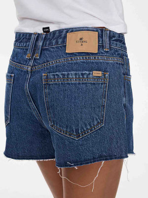 Thrills Lola Low Rise Baggy Short Deep Vintage Blue