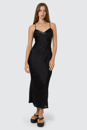 Thrills Lost In The Light Maxi Dress - Black