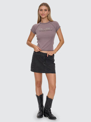 Thrills Glitch Studded Raglan Club Tee Shroom