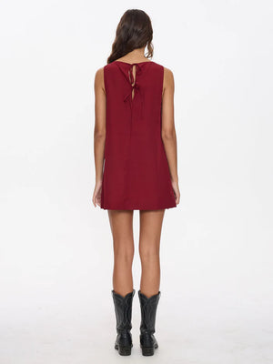 Thrills Knox Mini Dress - Garnet Red