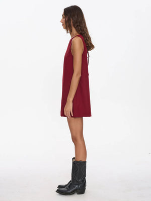 Thrills Knox Mini Dress - Garnet Red