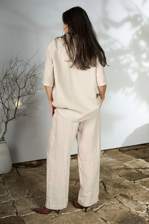 Eadie Tailored Pants Natural