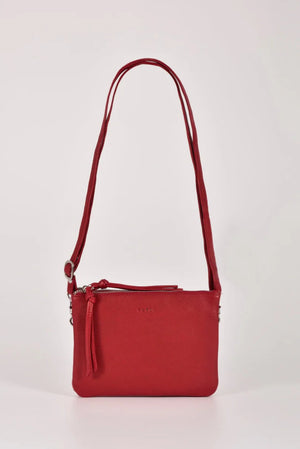 Gabee Fulton Soft Leather Crossbody Taupe