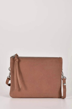 Gabee Fulton Soft Leather Crossbody Taupe