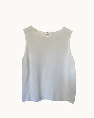 Little Lies Spring Tank White